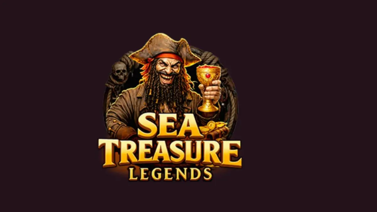 Tampilan visual slot bertema bajak laut Sea Treasures Legend dengan latar belakang kapal di laut lepas.